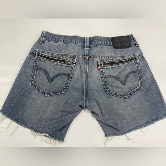 LEVI’S Black Label 514 Shorts  Denim Blue Jeans Sz 34x34 - Picture 2 of 8